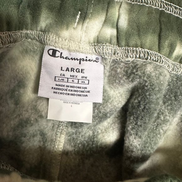 Champion Mens Multicolor Custom Dye Elastic Waist Tapered Leg Sweatpants Sz L XL - Picture 5 of 5